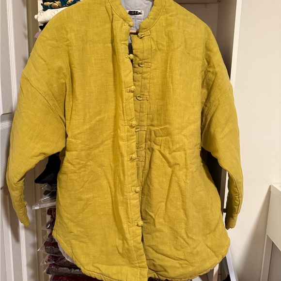 Women's Lime Green Quilted Jacket - Picture 6 of 7